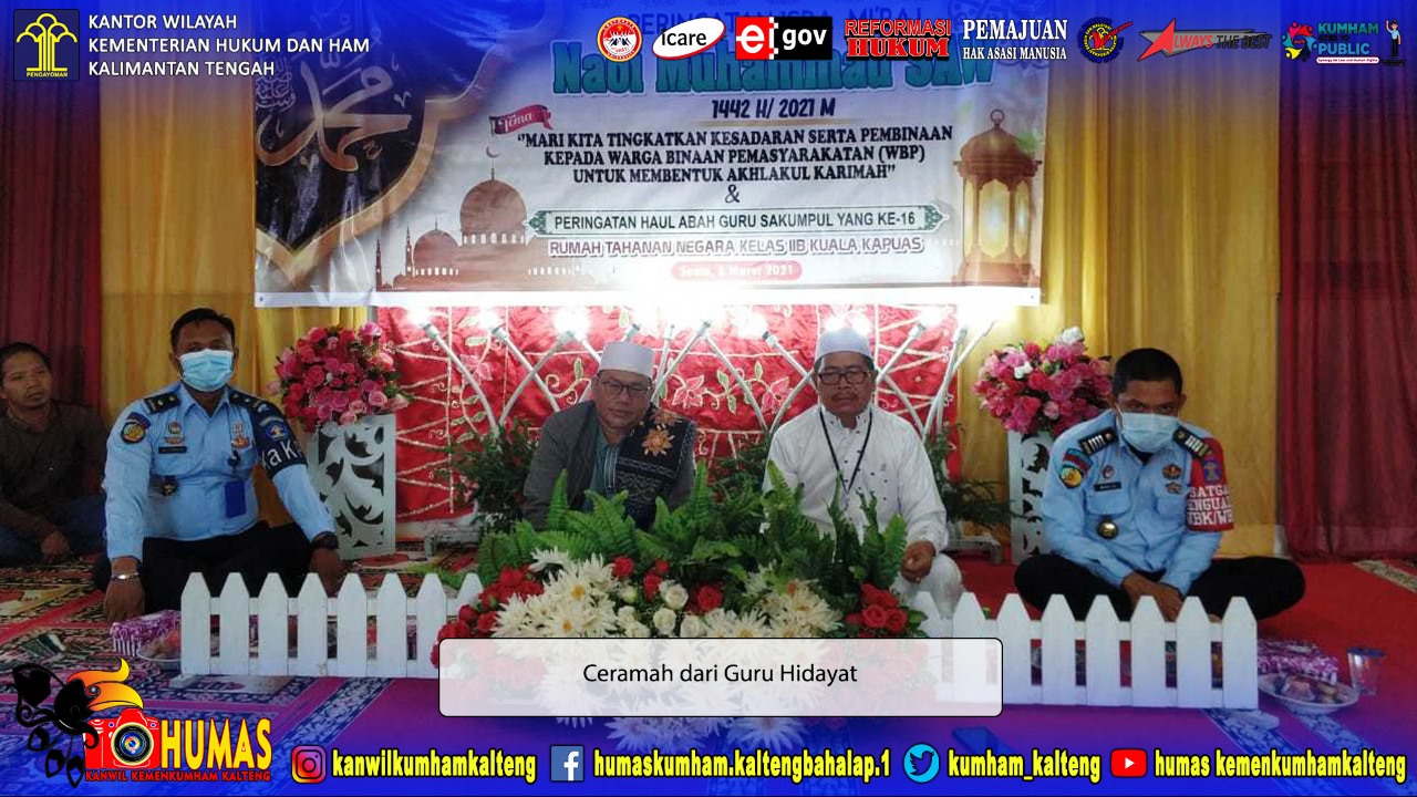 Rutan Kuala Kapuas Gelar Acara Peringatan Isra’ Mi’raj 1442 H dan Peringatan Haul Abah Guru Sakumpu Ke-16