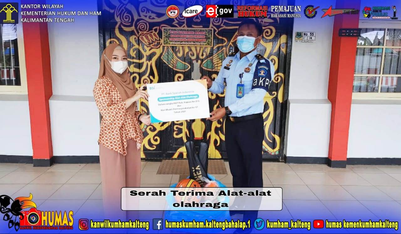 Dukung PON Pertama Rutan Kuala Kapuas, BSI Mensponsori Alat-Alat Olahraga 
