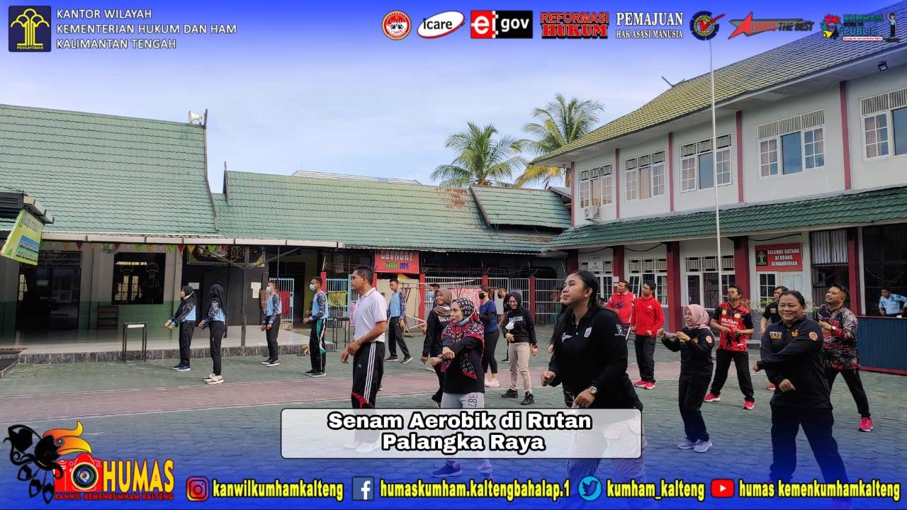Senam Aerobik WBP dan Petugas Berlangsung Meriah