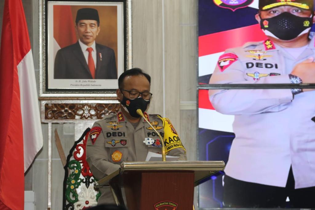 Sekda Kalteng Hadiri Launching Aplikasi TSC/ SIPOLI, Samsat Online & Aplikasi Zebres Ditlantas Polda Kalteng