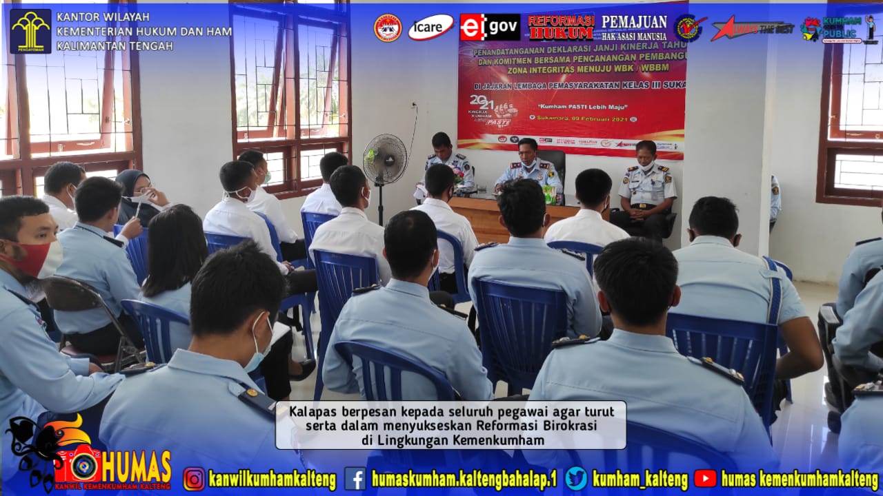 Internalisasi E-RB Kemenkumham Pada Lembaga Pemasyarakatan Kelas III Sukamara