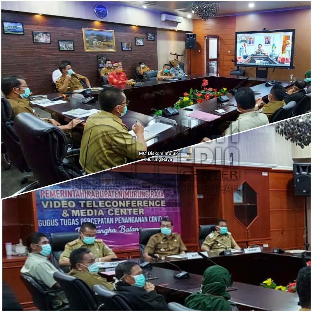 Pemkab Mura Ikuti Video Conference Dengan Kemendagri 