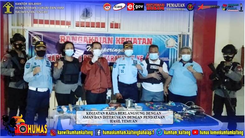 Tim Gabungan Lakukan Razia di Blok Hunian Lapas Sampit