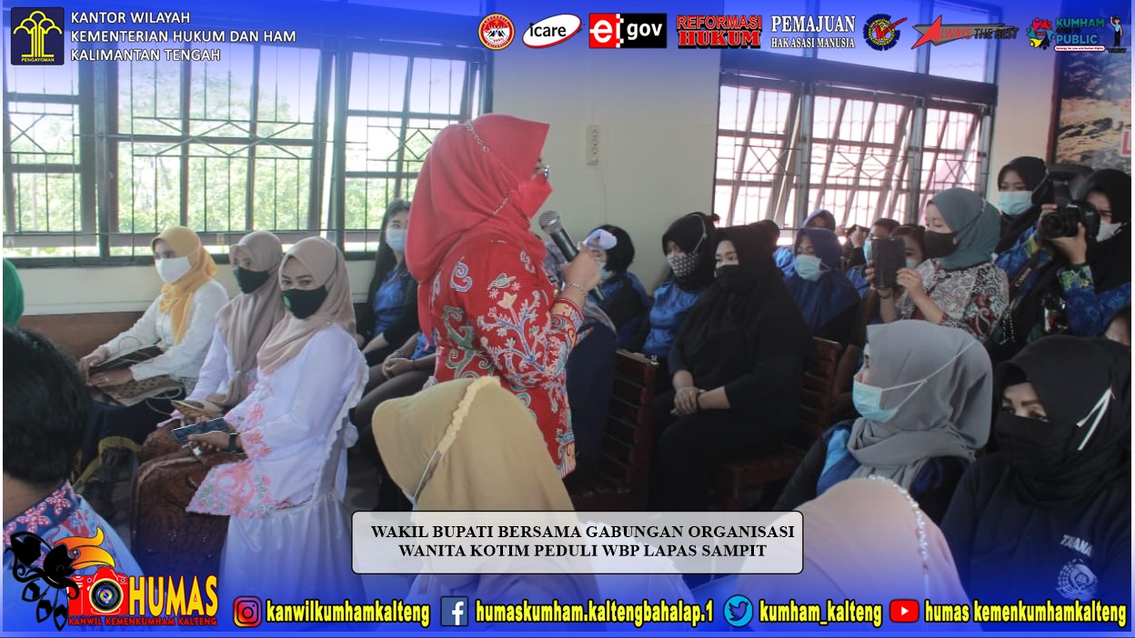 Wakil Bupati Bersama GOW Kotim Peduli WBP Lapas Sampit