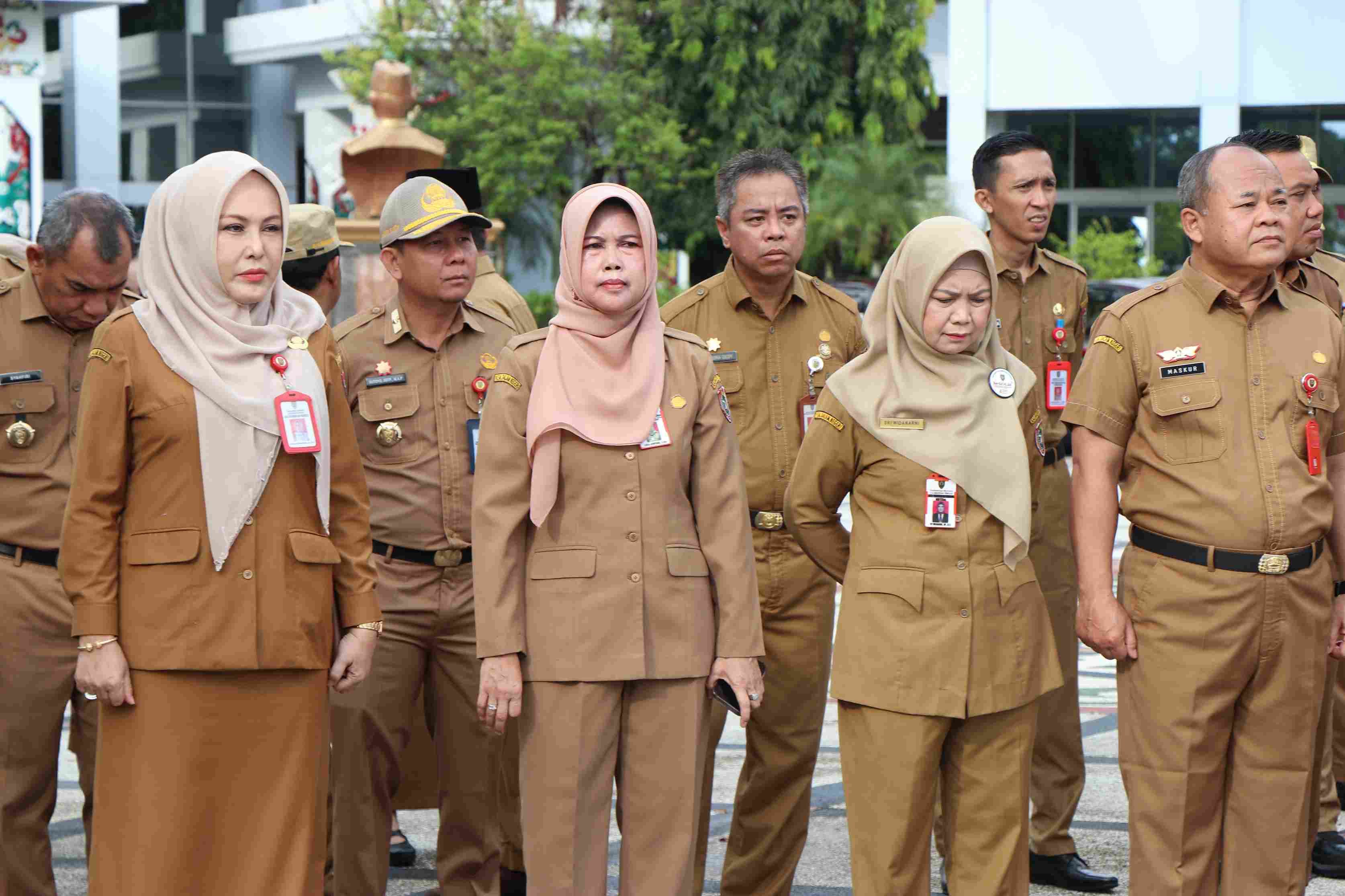 Kepala BKD Prov. Kalteng Hadiri Apel Besar dan Halalbihalal yang Dipimpin Gubernur Agustiar Sabran