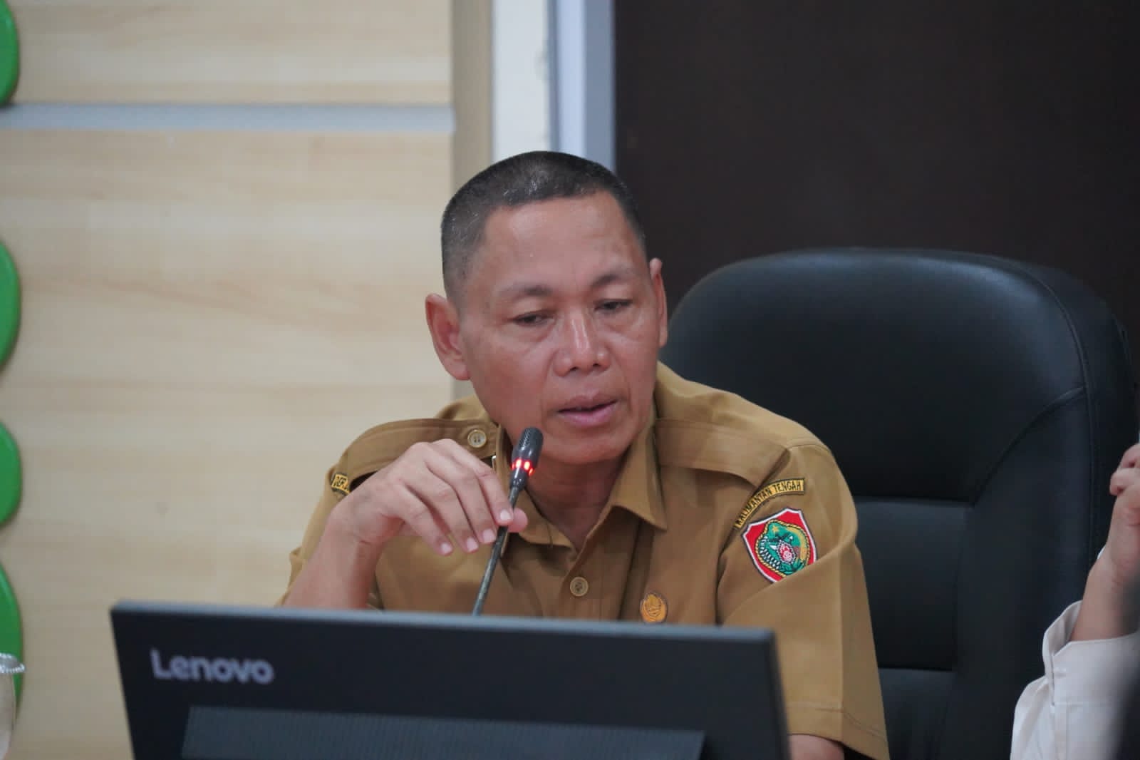 Sahli Gubernur Yuas Elko Hadiri Konferensi Pers Berita Resmi Statistik BPS Kalteng