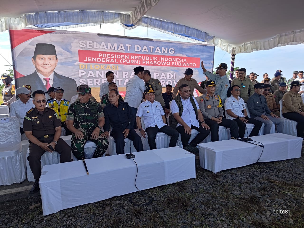 Plt Kadis Hanpang Prov. Kalteng Turut Hadiri Panen Raya di Kab. Pulpis, Siap Kawal dan Sukseskan Program Ketahanan Pangan