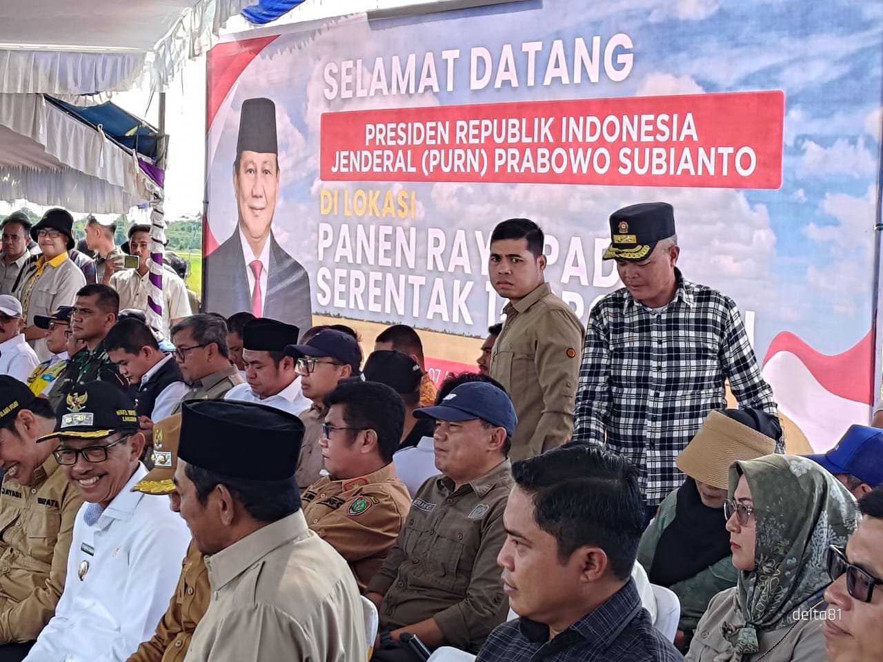 Plt Kadis Hanpang Prov. Kalteng Turut Hadiri Panen Raya di Kab. Pulpis, Siap Kawal dan Sukseskan Program Ketahanan Pangan