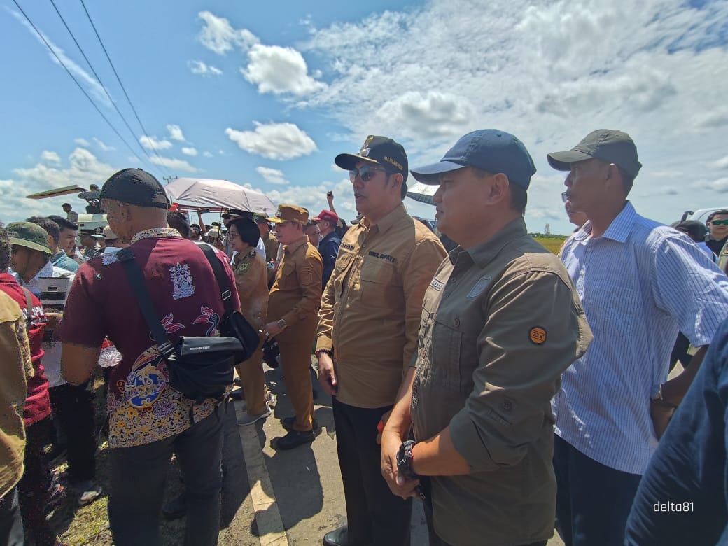 Plt Kadis Hanpang Prov. Kalteng Turut Hadiri Panen Raya di Kab. Pulpis, Siap Kawal dan Sukseskan Program Ketahanan Pangan