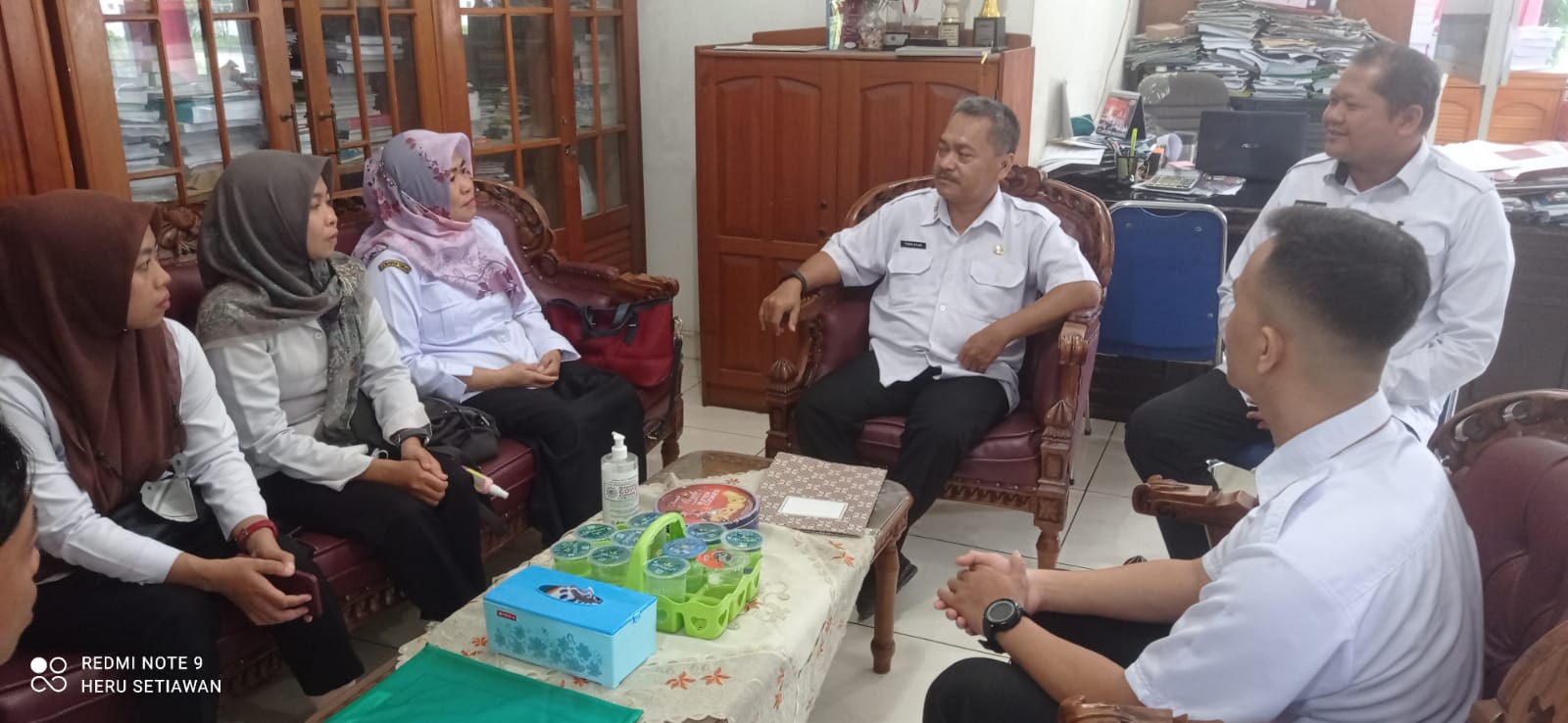 Disnakertrans Prov. Kalteng Menerima Kunjungan Disnakertrans Kab. Barsel