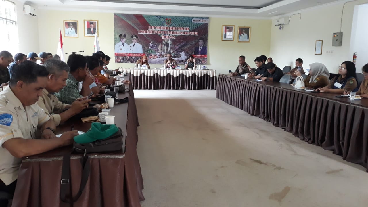 Periode II Bulan April 2024 Harga TBS Turun, Disbun Kalteng Gelar Rapat Penetapan Harga TBS