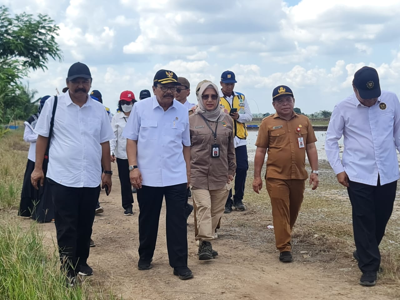 Kadis TPHP Prov. Kalteng Dampingi Kunker Wantimpres RI di Kawasan Food Estate Kab. Pulang Pisau
