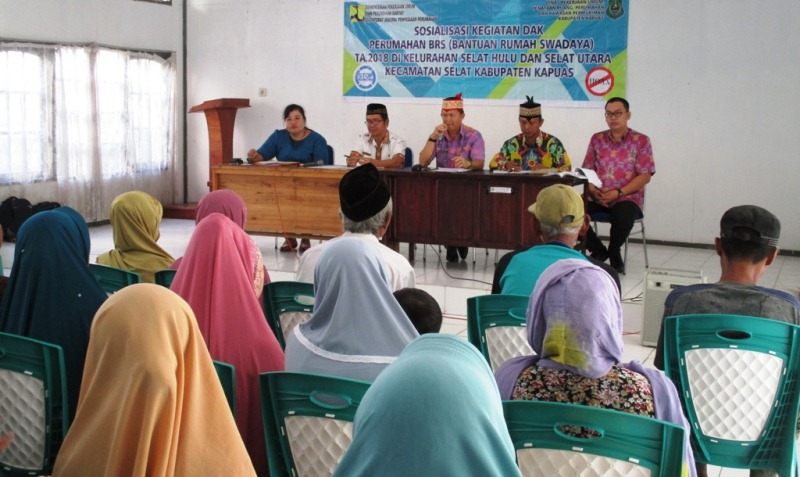 Dinas PUPRPKP Kapuas Adakan Sosialisasi Bantuan Rumah Swadaya TA 2018
