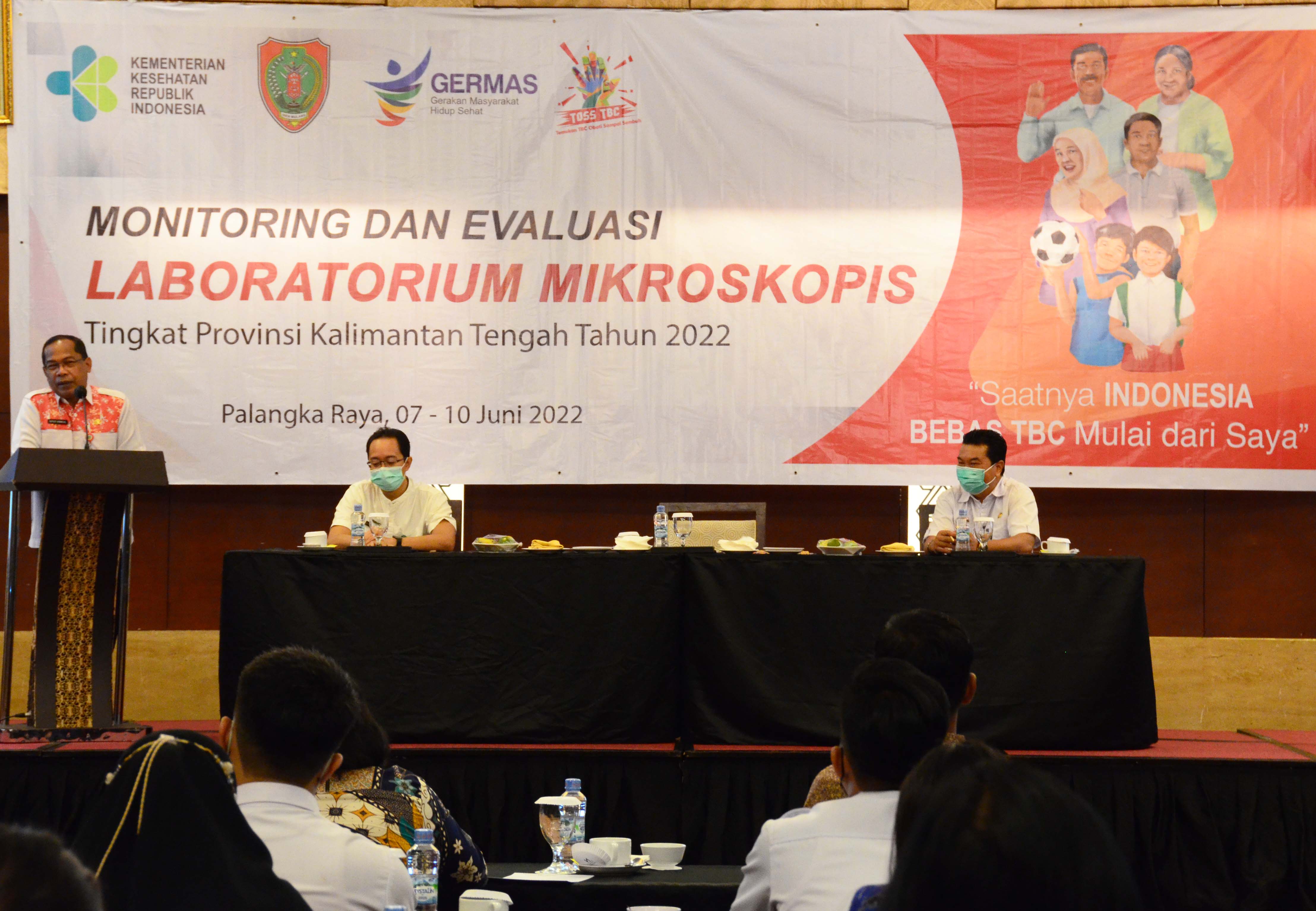 Dinkes Prov. Kalteng Laksanakan Kegiatan Monitoring dan Evaluasi Laboratorium Mikroskopis