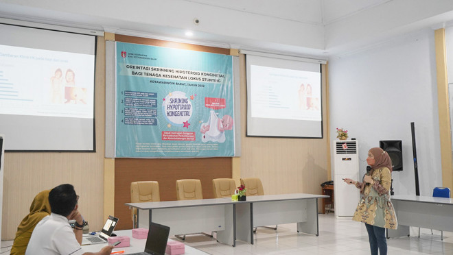 Tingkatkan Kualitas Hidup Anak, Dinkes Kobar Gelar Orientasi Skrinning Hipotiroid Kongenital bagi Nakes Lokus Stunting