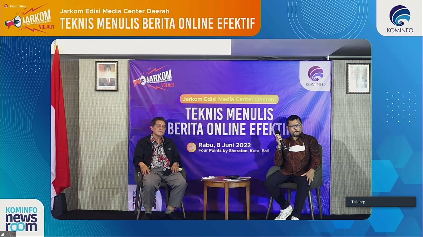 Diskominfosantik Prov. Kalteng Ikuti Bimtek Jurnalistik