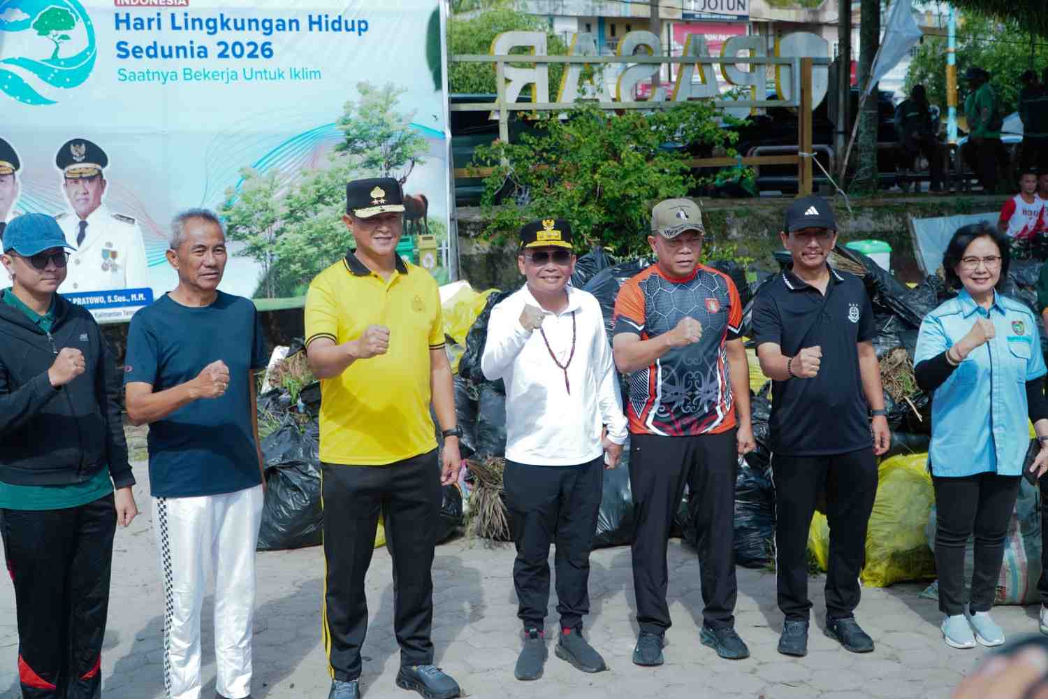 Peringati Hari Lingkungan Hidup Sedunia 2026, Pemprov Kalteng Gelar Aksi Korvei di Kawasan Pasar Kahayan
