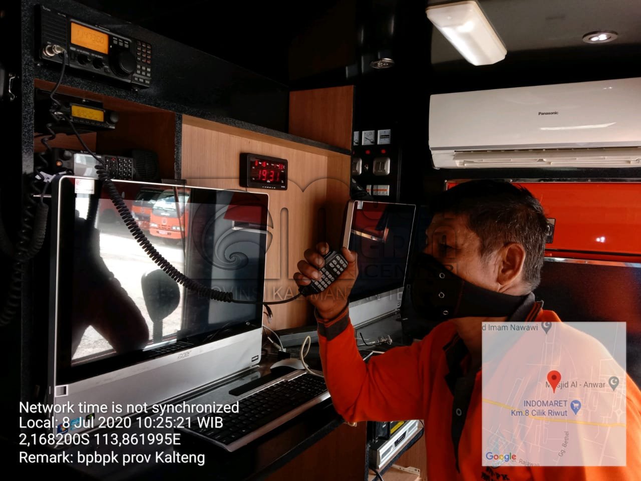 BPBPK Prov. Kalteng Aktifkan Radio HF & Land Mobile Radio Sebagai Upaya Dukung Siaga Karhutla Tahun 2020