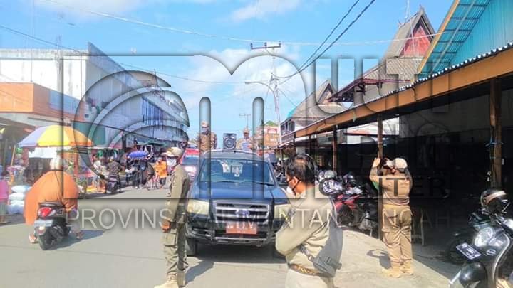 SatPol PP dan Damkar Terus Edukasi Masyarakat Untuk Mematuhi Protokol Kesehatan 