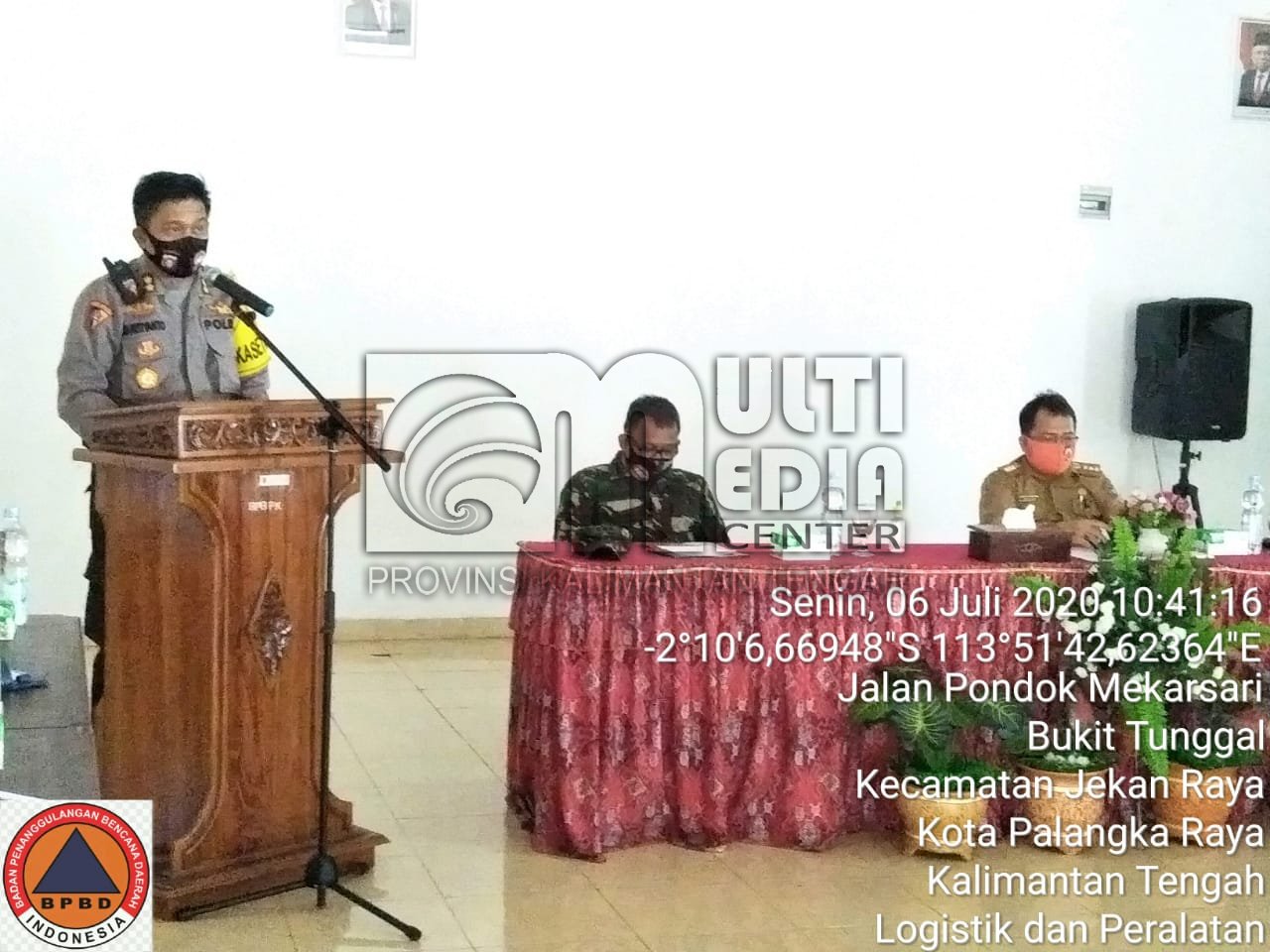 Rapat Aktivasi Pos Komando Satgas PDB Karhutla Prov. Kalteng Tahun 2020