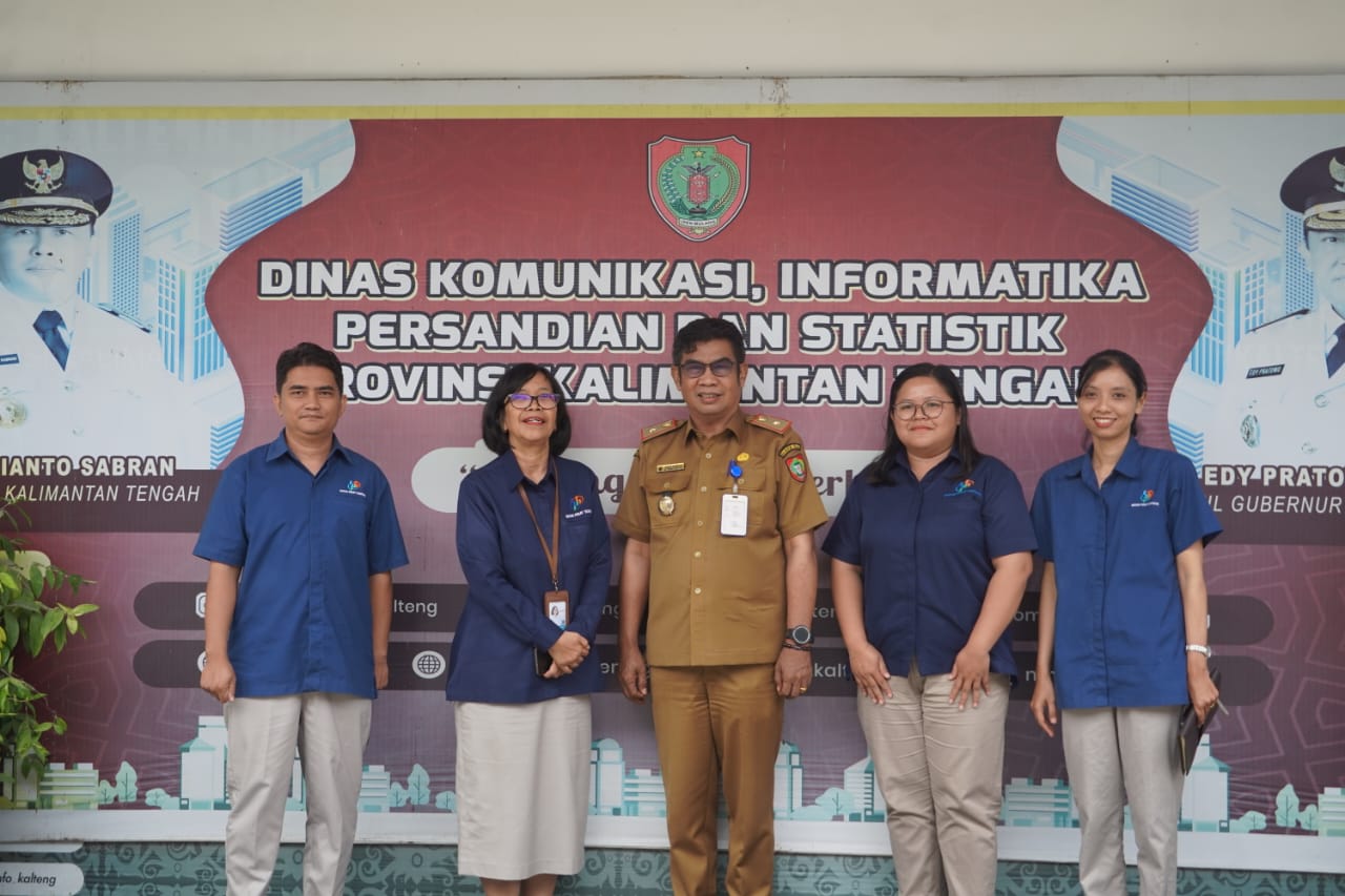 Kadis Kominfosantik Agus Siswadi Terima Kunjungan Kerja Kepala BPS Kalteng Bahas Kolaborasi Sistem Statistik Nasional