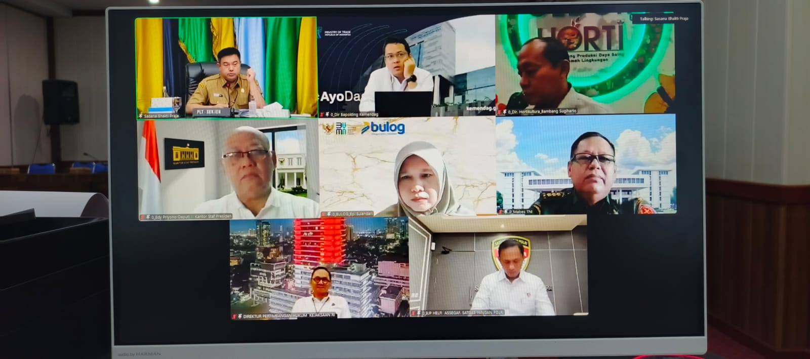 Hadiri Rakor Pengendalian Inflasi bersama Kemendagri RI secara Virtual, Sahli Yuas Elko Sampaikan Inflasi Kalteng Urutan 10 Terendah se Indonesia