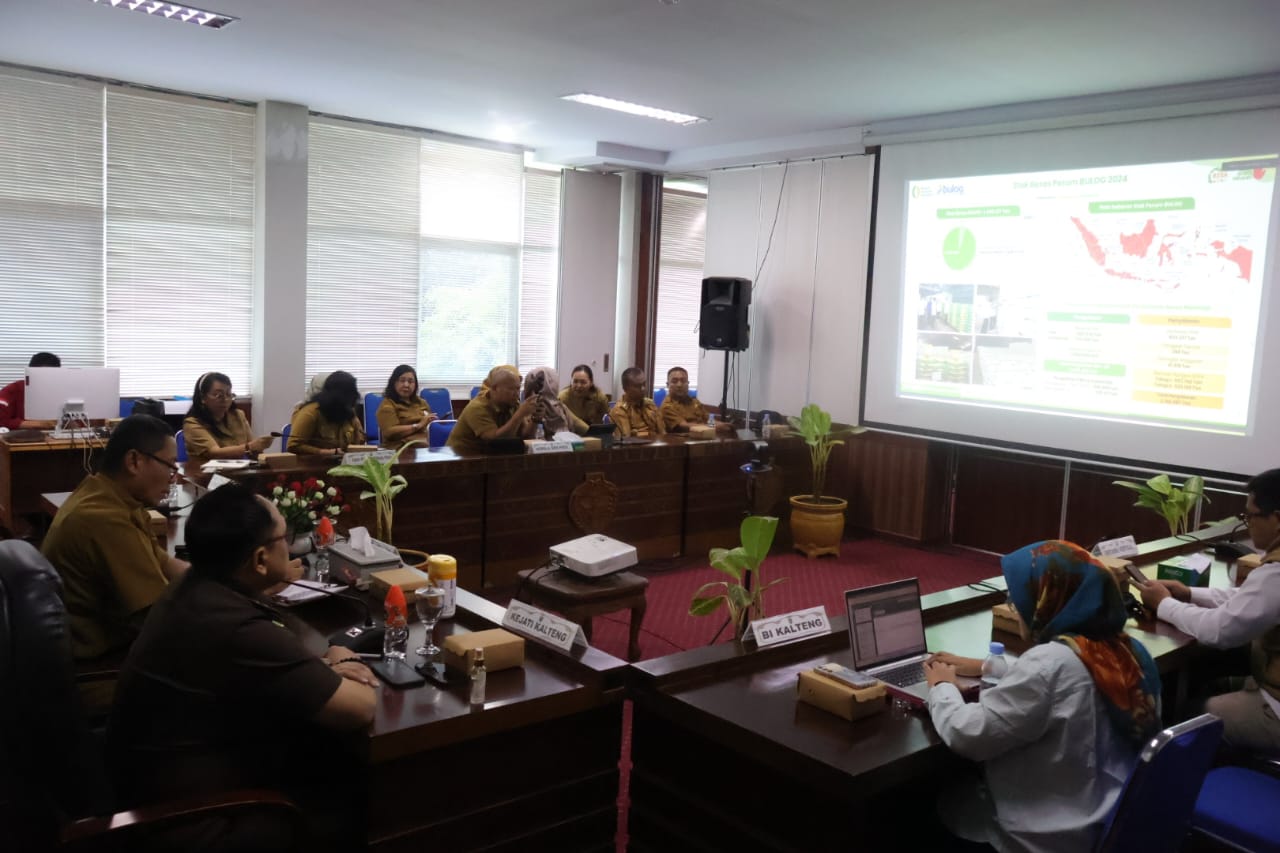 Hadiri Rakor Pengendalian Inflasi bersama Kemendagri RI secara Virtual, Sahli Yuas Elko Sampaikan Inflasi Kalteng Urutan 10 Terendah se Indonesia