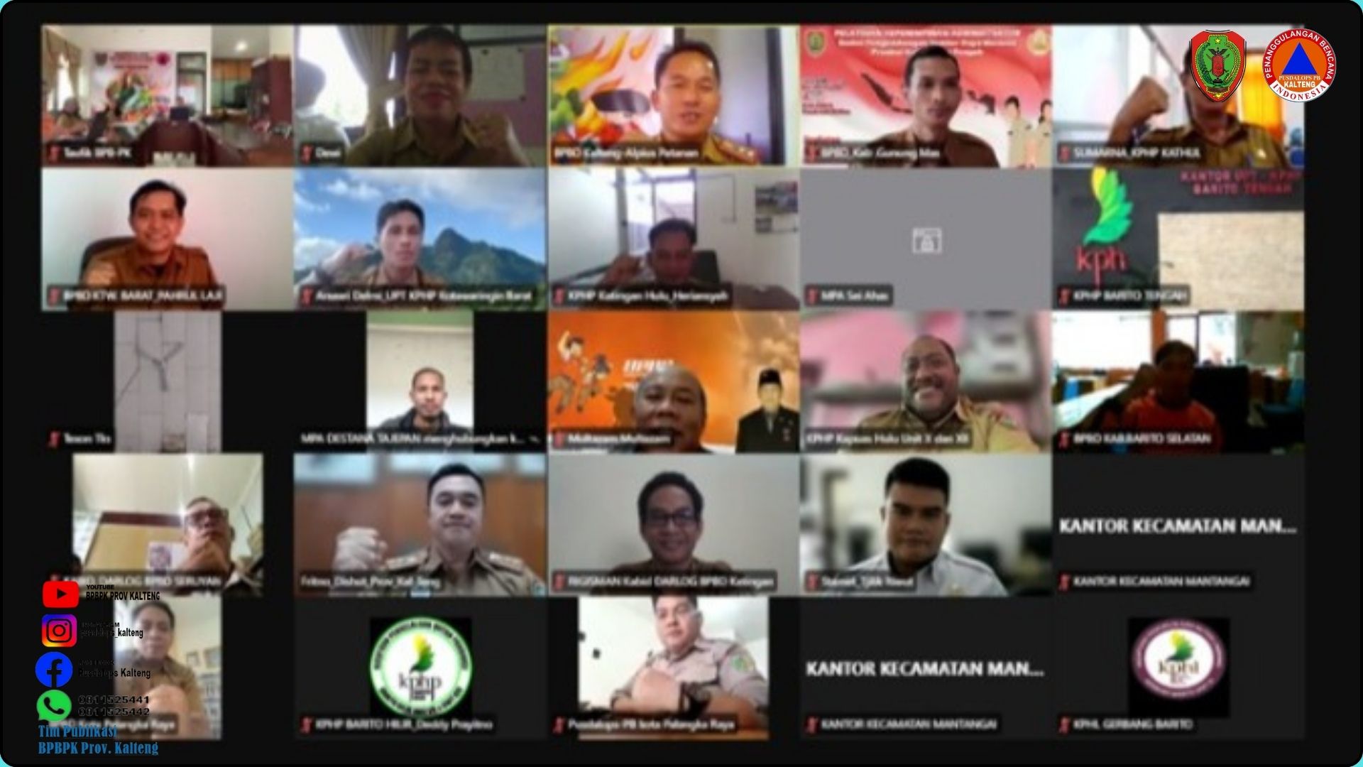 BPB-PK Gelar Rapat Lanjutan Rencana Aktivasi Posko dan Pos Lapangan Satgas Pengendali Karhutla Provinsi Kalimantan Tengah