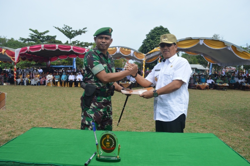 Pj Bupati Ikuti Upacara Penutup TMMD