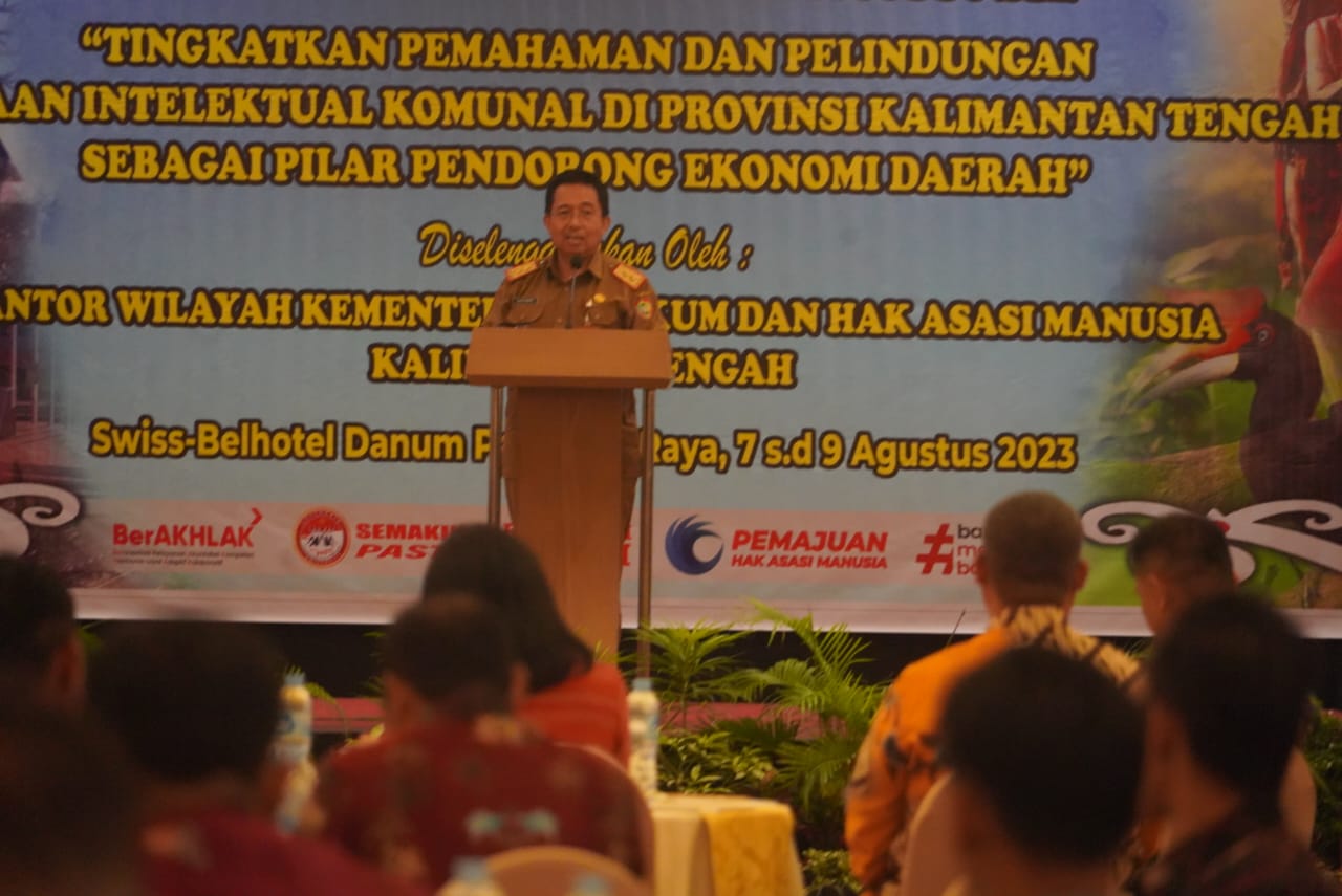 Kaspinor Berharap Potensi Kekayaan Intelektual Komunal Dapat Berkembang dan Memajukan Ekonomi di Kalteng