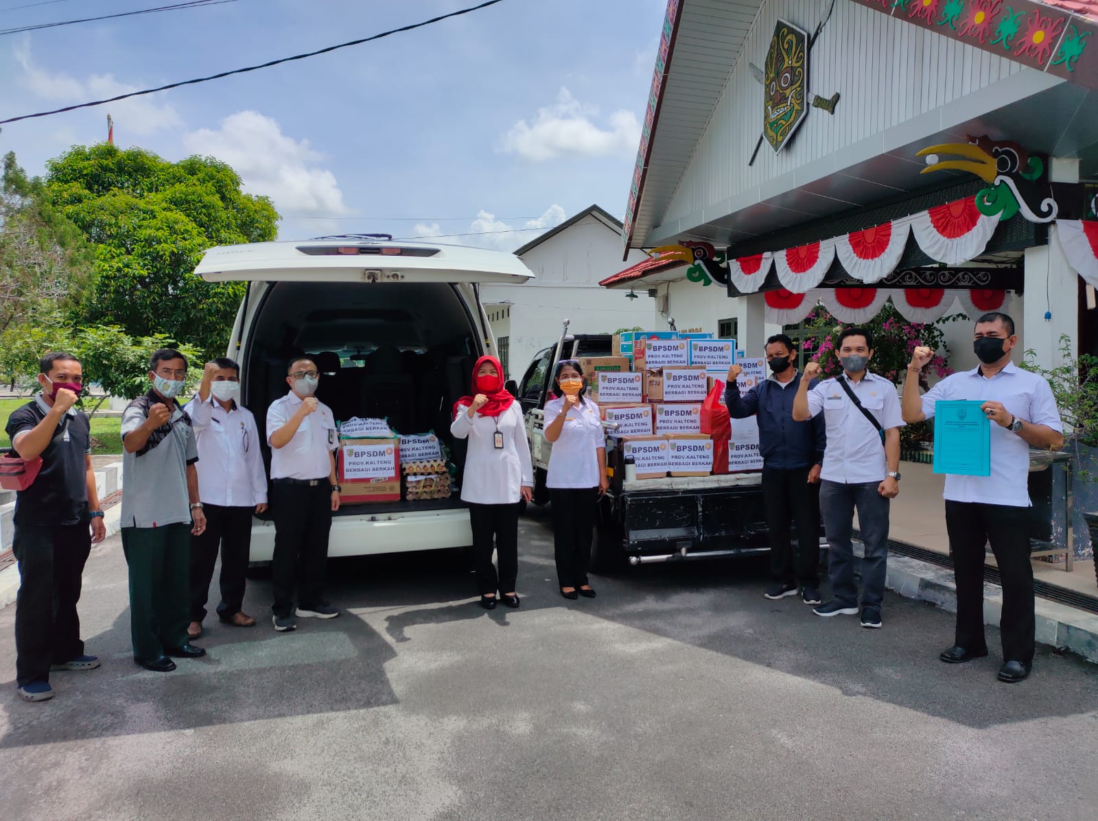 Penyaluran Bantuan Bagi Korban Banjir di Kalteng