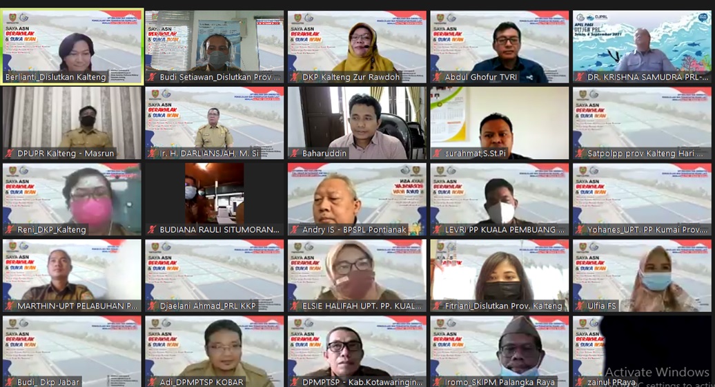 Dislutkan Kalteng Gelar Webinar Optimalisasi dan Sinergitas Pengelolaan dan Pemanfaatan Ruang Laut