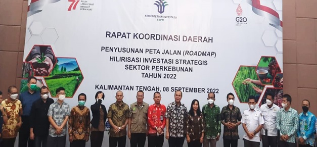 Kepala DPMPTSP Prov. Kalteng Hadiri Rakorda Penyusunan Road Map Hilirisasi Investasi Strategis