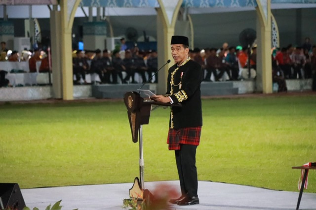 Usung Motto Semangat Isen Mulang, Semangat Pantang Menyerah, Kafilah Kalteng Meriahkan Pembukaan MTQ Nasional XXX Tahun 2024