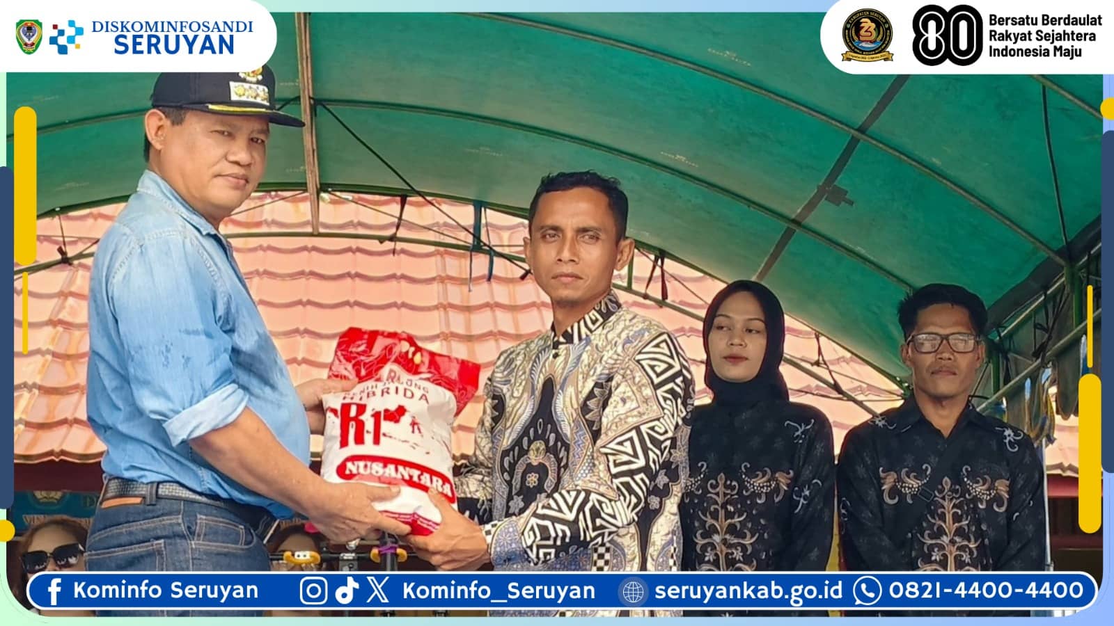 Bupati Seruyan Tutup Rangkaian HUT RI ke-80 dan Hari Jadi Seruyan ke-23 dengan Syukuran Penuh Kebersamaan