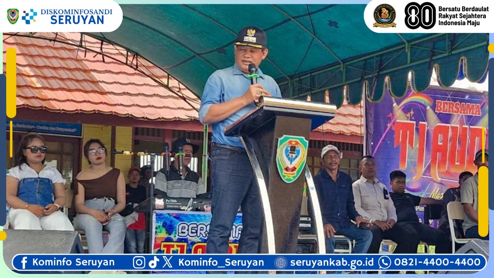 Bupati Seruyan Tutup Rangkaian HUT RI ke-80 dan Hari Jadi Seruyan ke-23 dengan Syukuran Penuh Kebersamaan