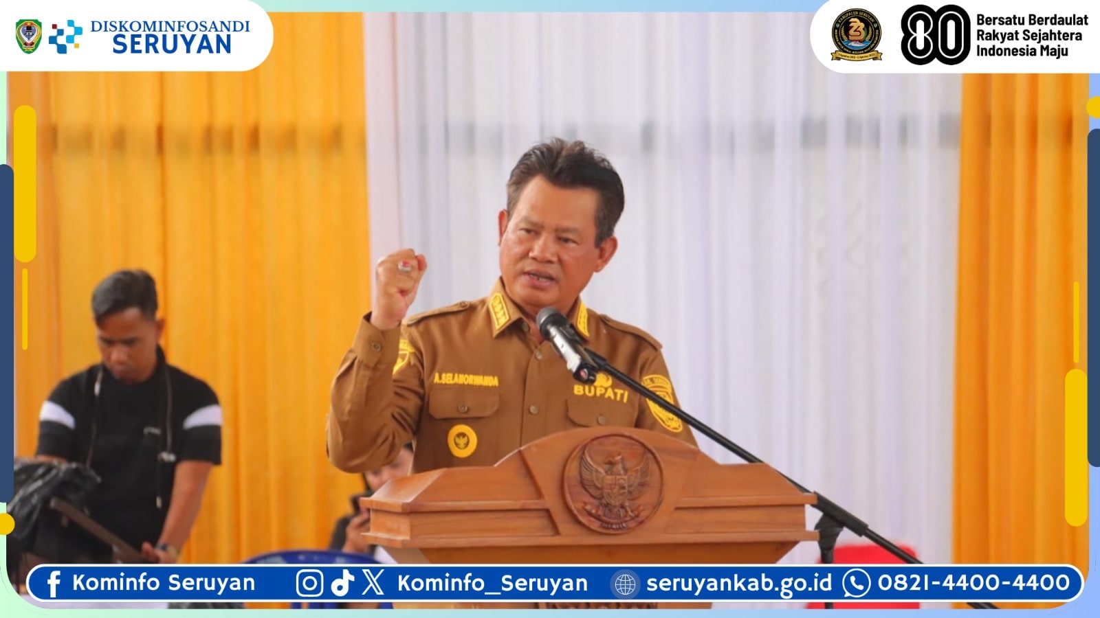 Bupati Seruyan Kukuhkan Pengurus Organisasi Pembina Perkuat Sinergi Menuju Indonesia Emas 2045