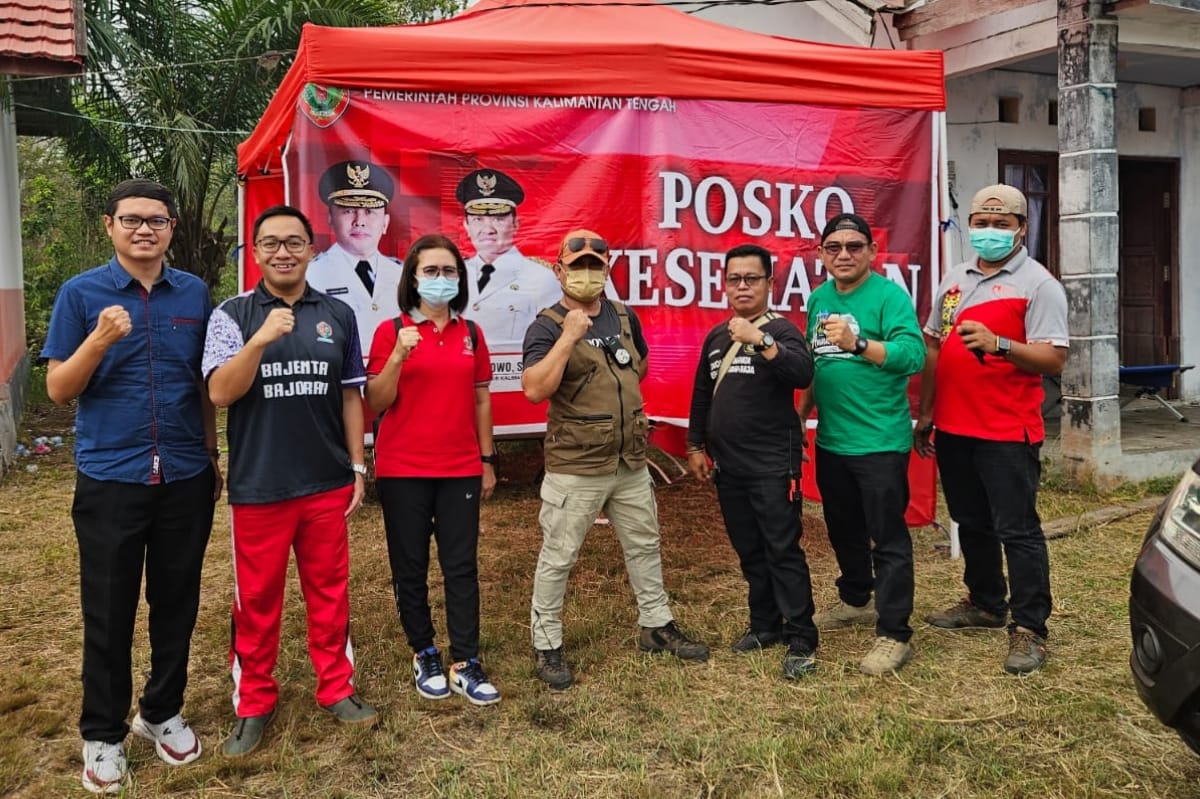 Tanggap Darurat Karhutla, RSUD dr. Doris Sylvanus Dirikan Posko Kesehatan di Desa Taruna 