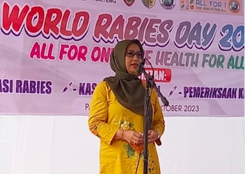 Kepala Dinas TPHP Hadiri Kegiatan Vaksinasi Rabies Dalam Rangka Hari Rabies Sedunia Tahun 2023