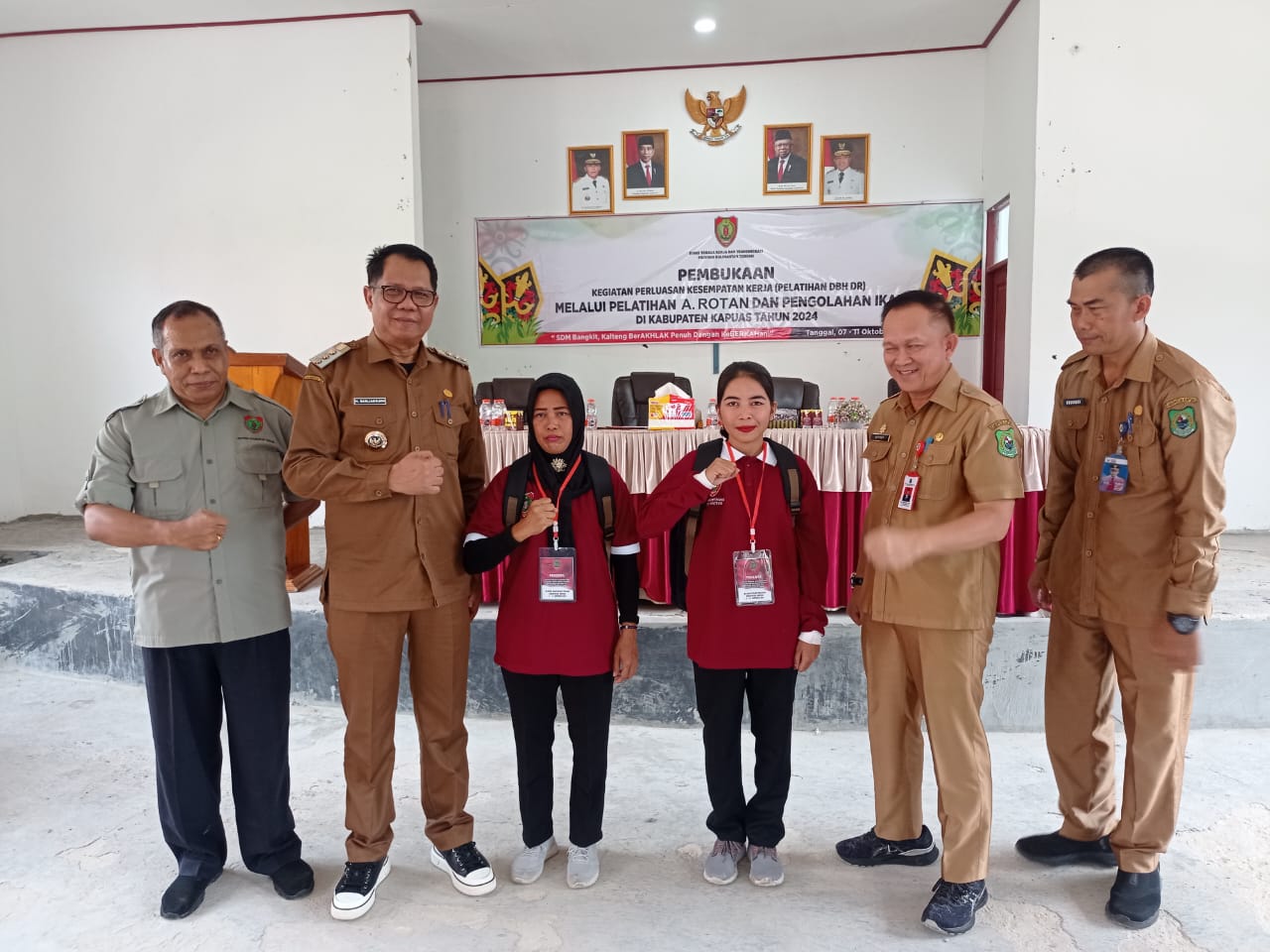 Disnakertrans Prov. Kalteng Gelar Pelatihan Perluasan Kesempatan Kerja di Kab. Kapuas