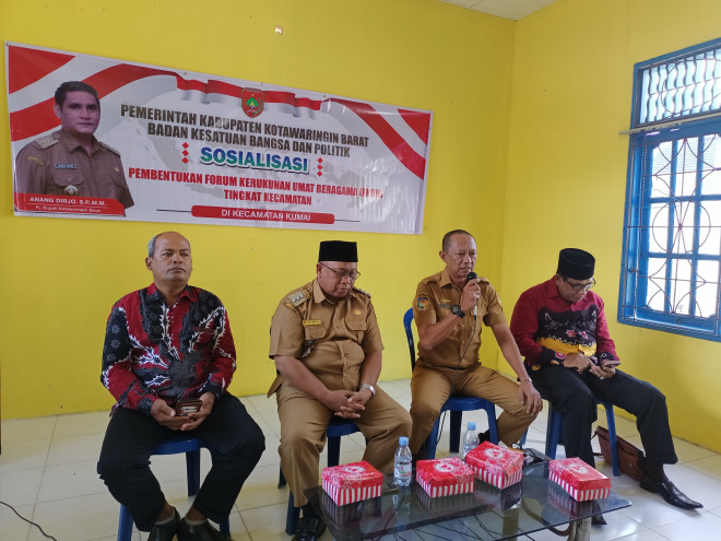 Tingkatkan Toleransi, Badan Kesbangpol Kobar Gelar Sosialisasi Pembentukan FKUB di Kecamatan Kumai