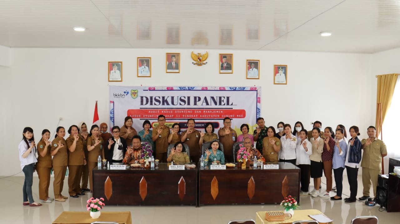 Pemkab Gumas Bersama BKKBN Prov. Kalteng Gelar Diskusi Panel Audit dan Manajemen Kasus Stunting