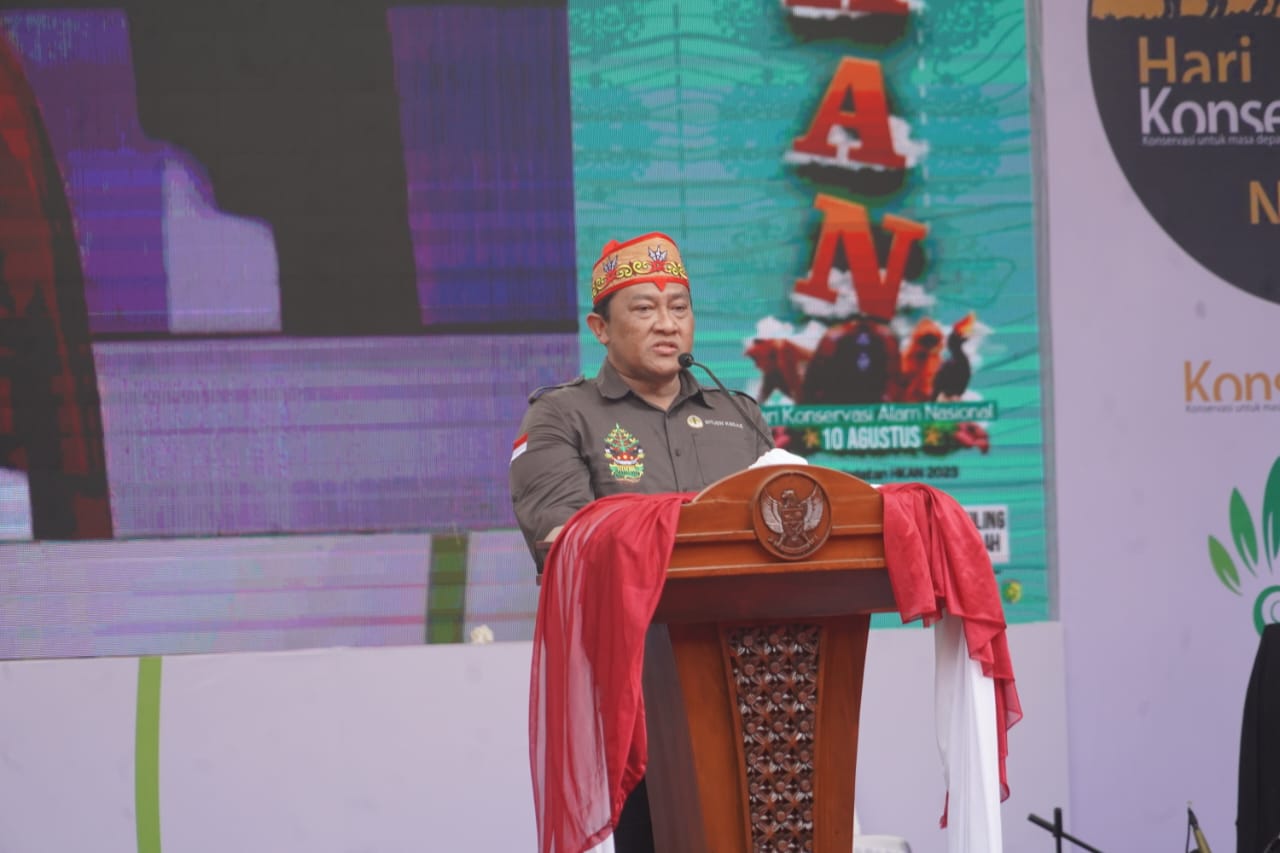 Hadiri HKAN di TWA Bukit Tangkiling, Wagub Edy Pratowo : Pemprov Kalteng Berkomitmen Dukung Pengelolaan Kawasan Konservasi