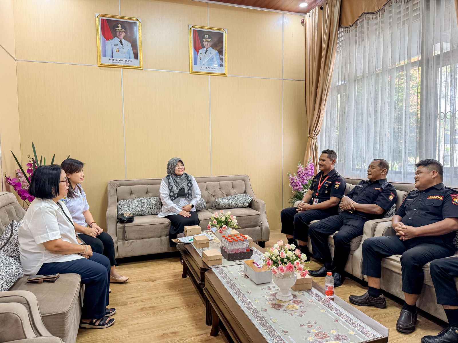 Badan Kesbangpol Prov. Kalteng Terima Audiensi Senkom Mitra Polri Prov. Kalteng