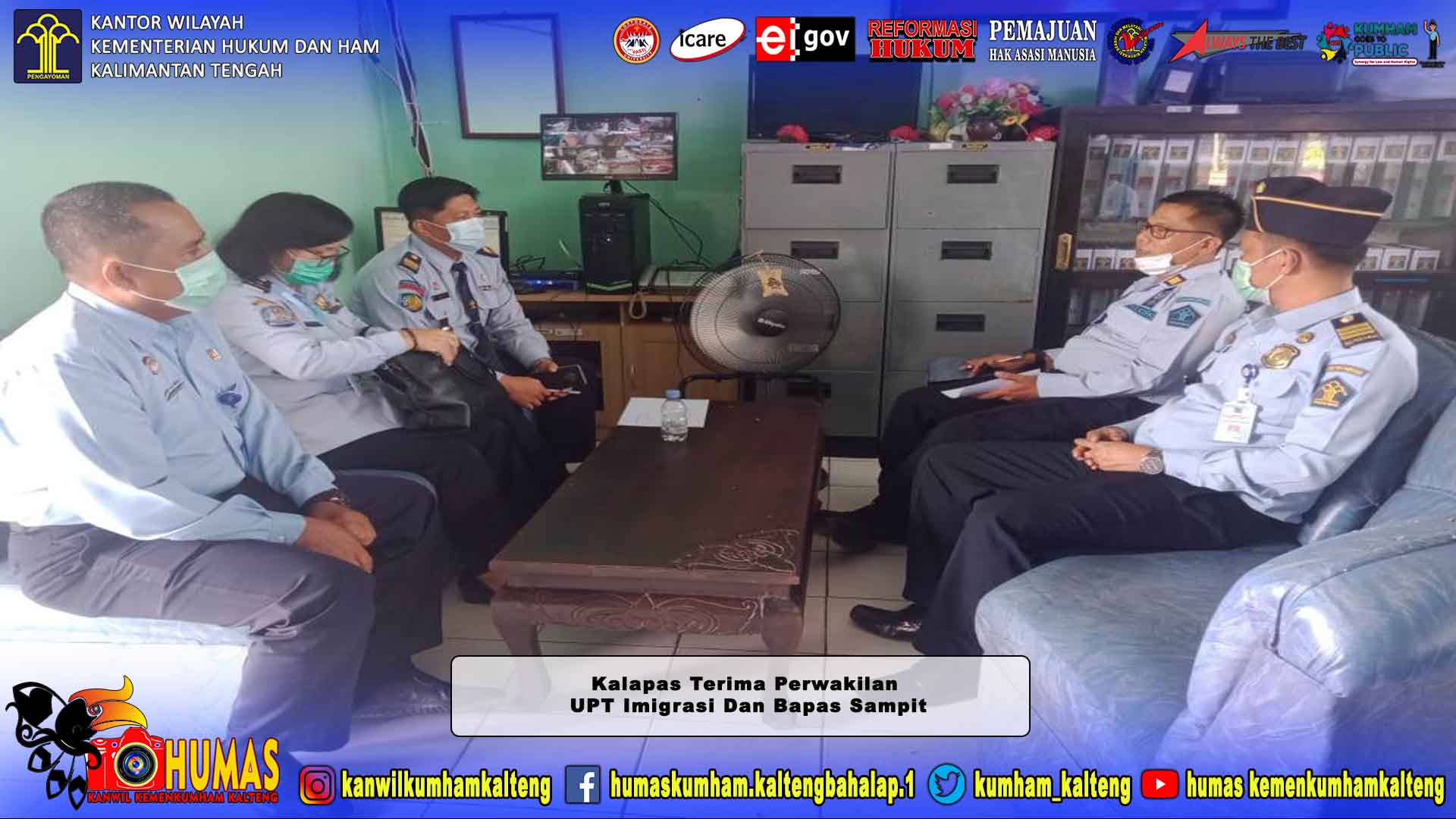 Kalapas Terima Perwakilan UPT Imigrasi dan Bapas Sampit