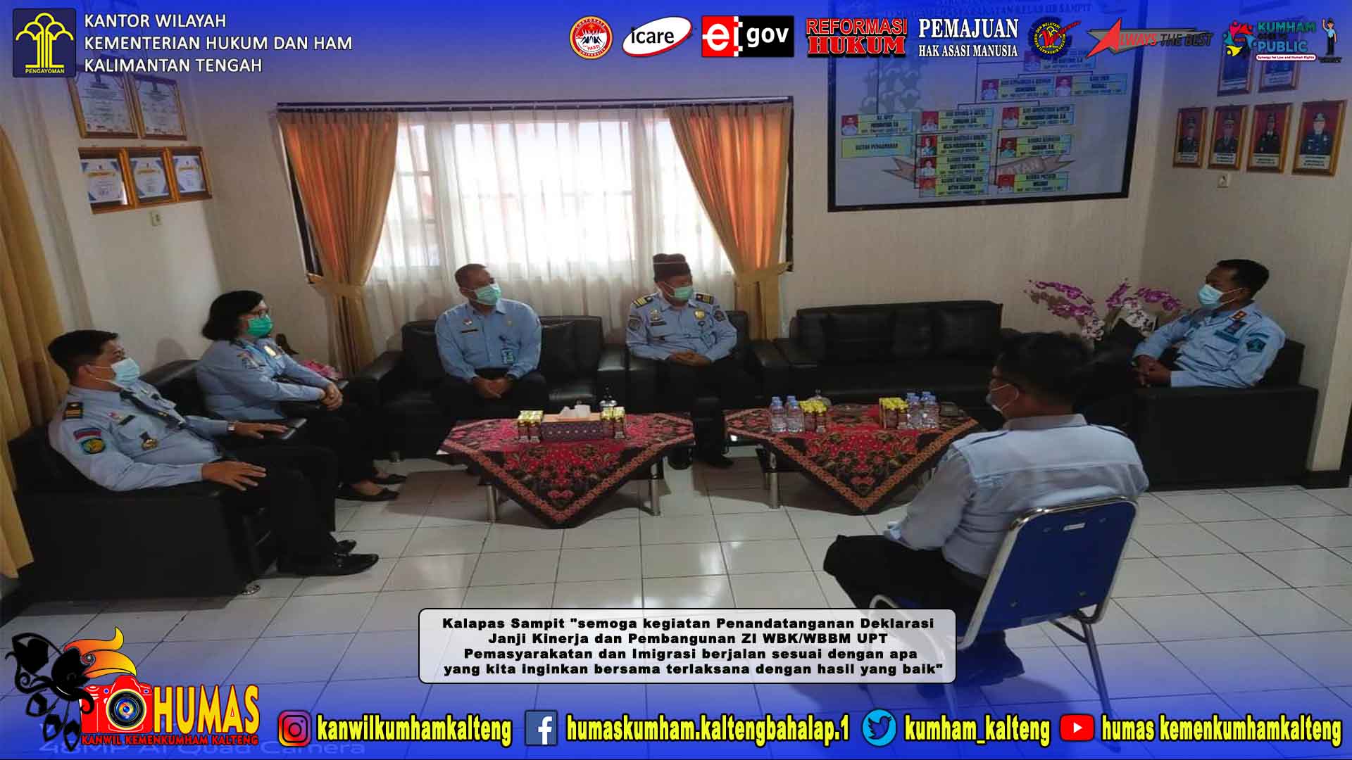 Kalapas Terima Perwakilan UPT Imigrasi dan Bapas Sampit