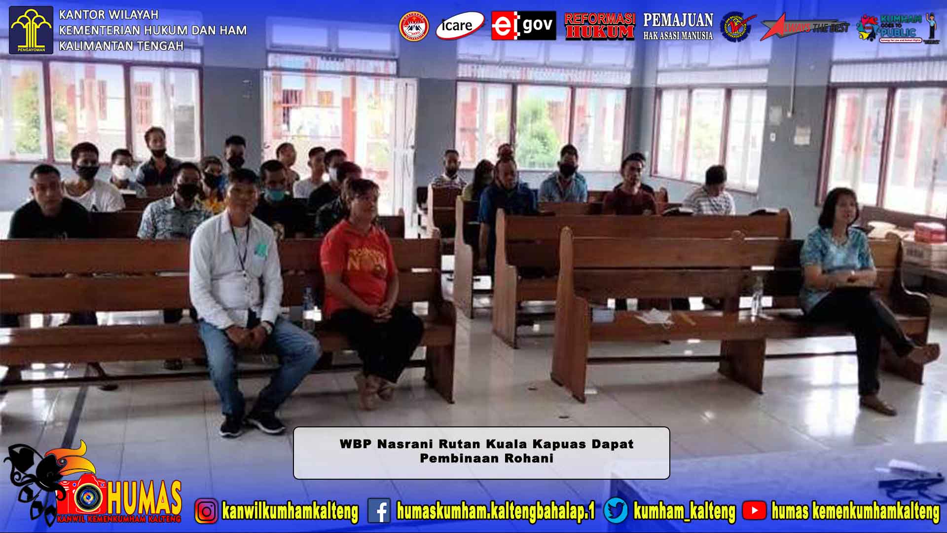 WBP Nasrani Rutan Kuala Kapuas Dapat Pembinaan Rohani dari JKI Shalom Palangka Raya