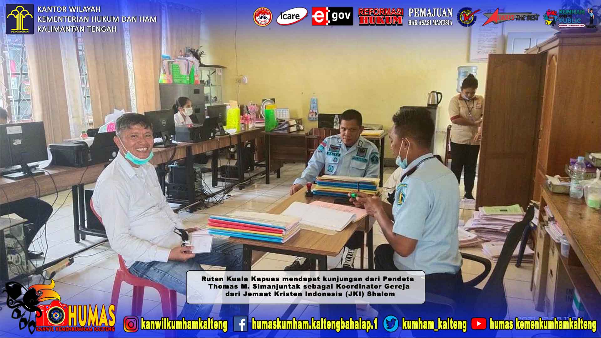 WBP Nasrani Rutan Kuala Kapuas Dapat Pembinaan Rohani dari JKI Shalom Palangka Raya