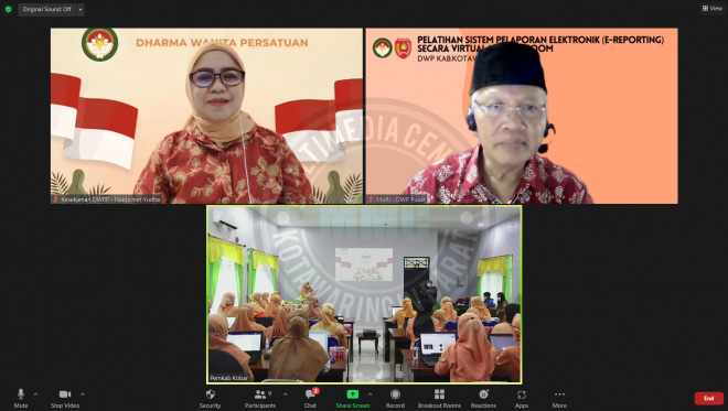 Tingkatkan Kapasitas Pelaporan, DWP Kobar Gelar Pelatihan e-Reporting