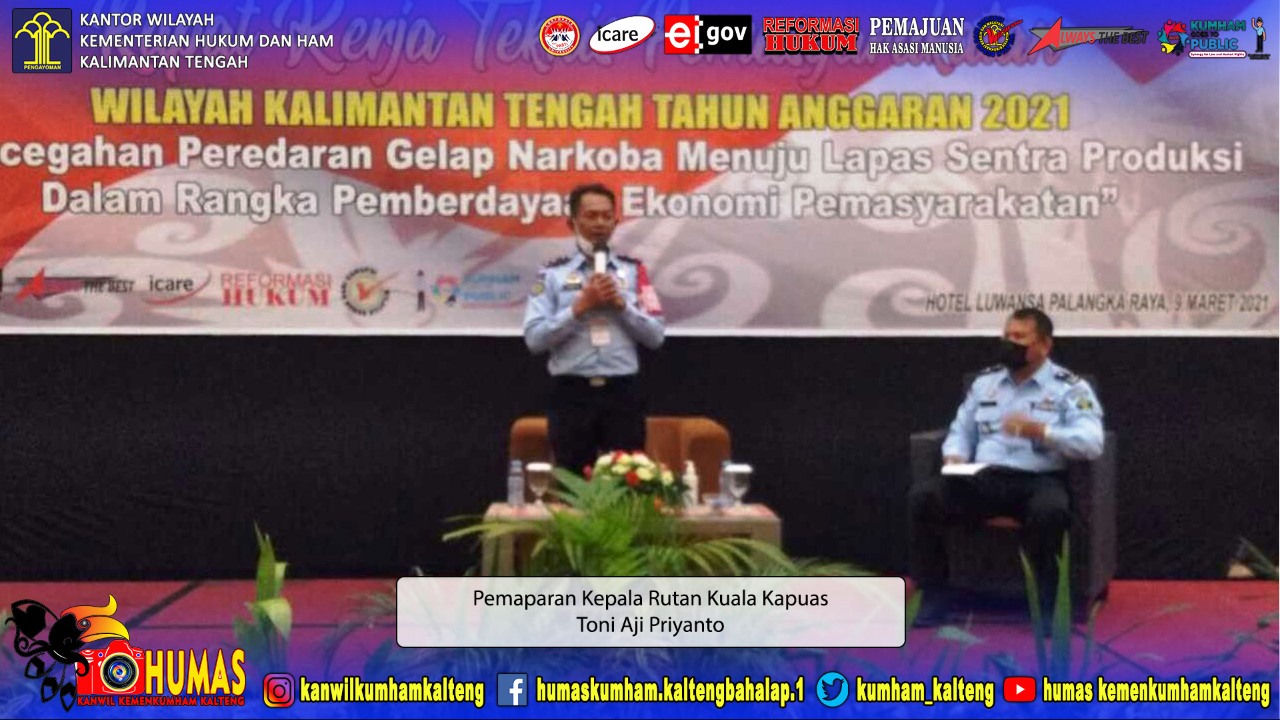 Karutan Kuala Kapuas Ikuti Rakernis Pemasyarakatan di Palangka Raya